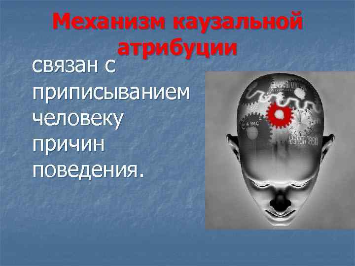 Механизм каузальной атрибуции связан с приписыванием человеку причин поведения. 