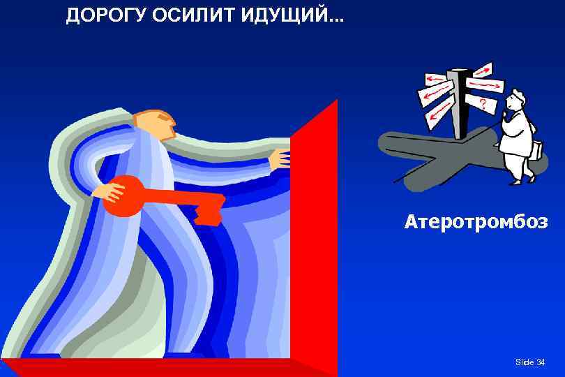 ДОРОГУ ОСИЛИТ ИДУЩИЙ. . . Атеротромбоз Slide 34 