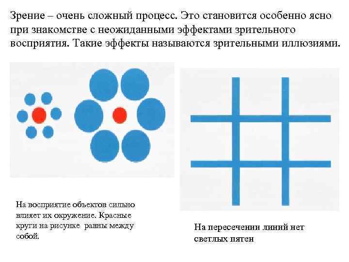 Зрение – очень сложный процесс. Это становится особенно ясно при знакомстве с неожиданными эффектами