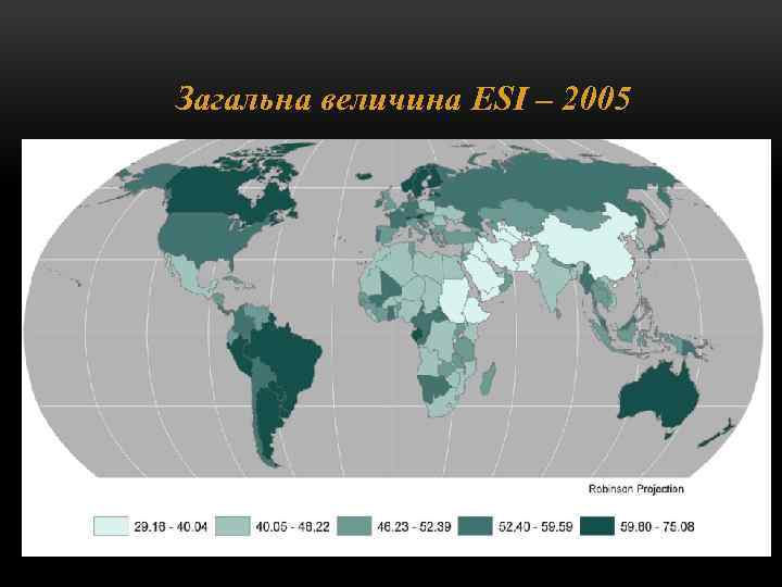 Загальна величина ESI – 2005 