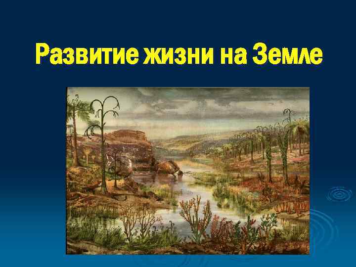 Развитие жизни на Земле 