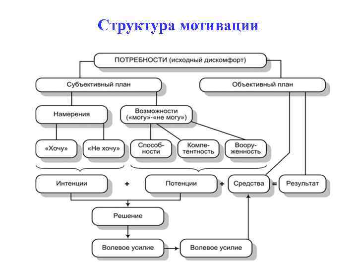 Структура мотивации 