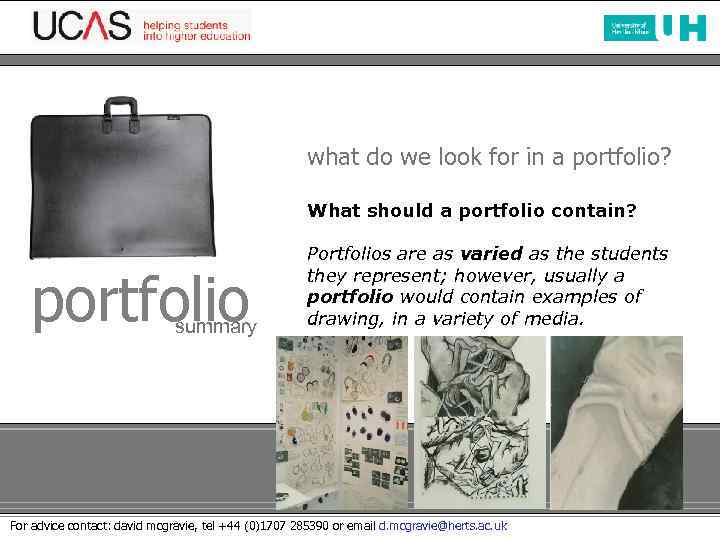 what do we look for in a portfolio? What should a portfolio contain? portfolio