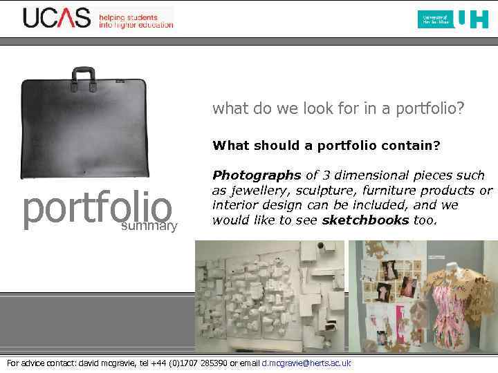 what do we look for in a portfolio? What should a portfolio contain? portfolio