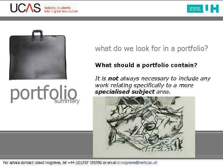 what do we look for in a portfolio? What should a portfolio contain? portfolio