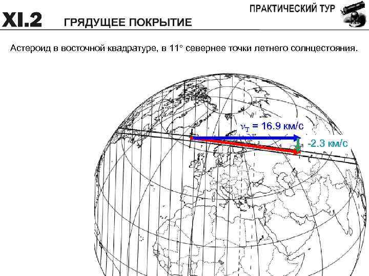 Астероид в восточной квадратуре, в 11 севернее точки летнего солнцестояния. v. T = 16.