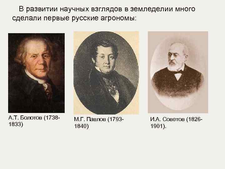 А т болотов презентация