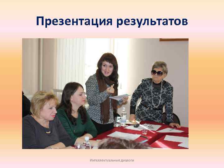 Презентация результатов Интеллектуальные диалоги 