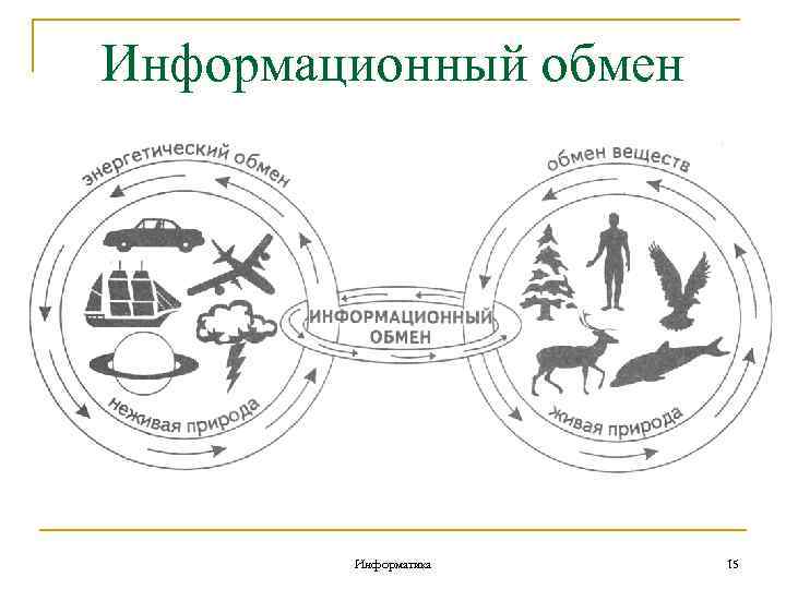 Информационный обмен Информатика 15 