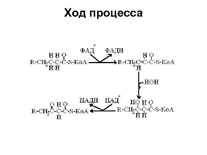 Ход процесса 