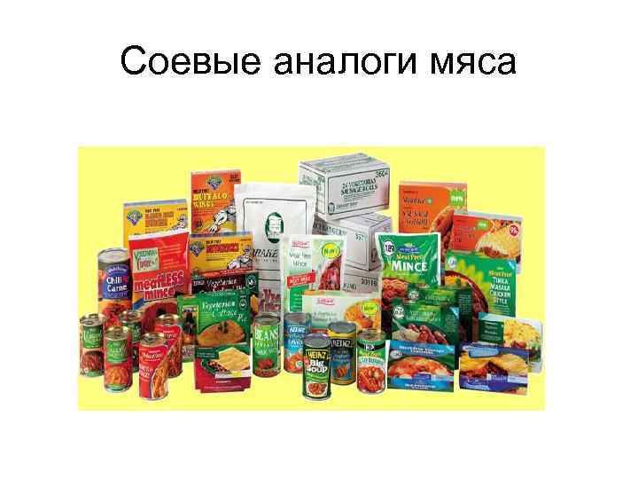 Соевые аналоги мяса 