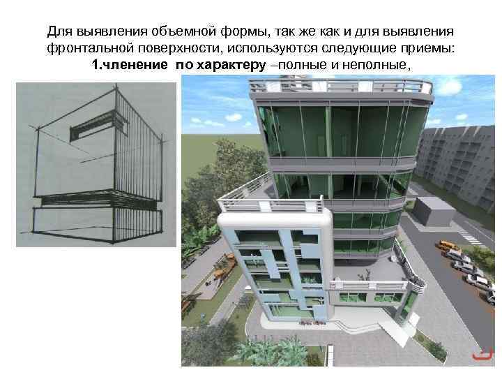 Для выявления объемной формы, так же как и для выявления фронтальной поверхности, используются следующие