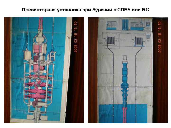 Превенторная установка при бурении с СПБУ или БС 