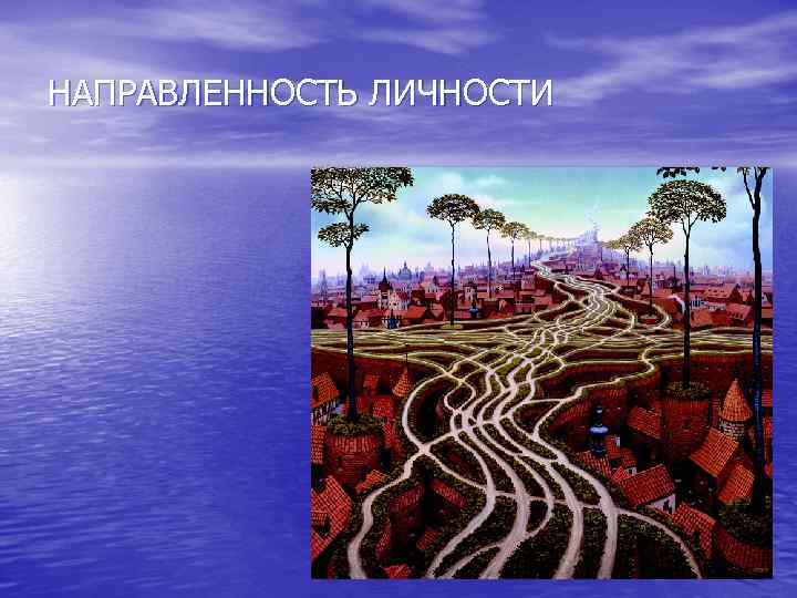 НАПРАВЛЕННОСТЬ ЛИЧНОСТИ 