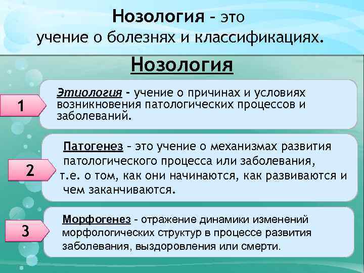 Нозология – это. учение о болезнях и классификациях. Нозология 1 2 3 Этиология -