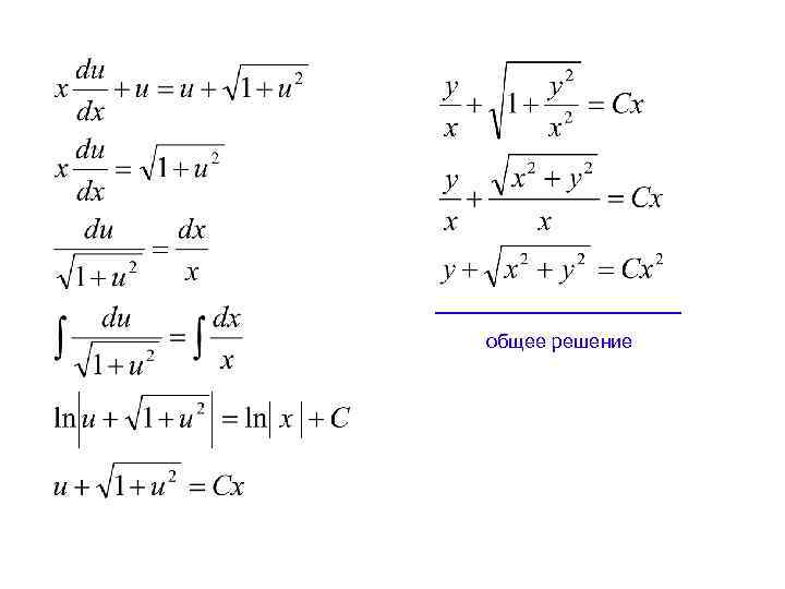 общее решение 