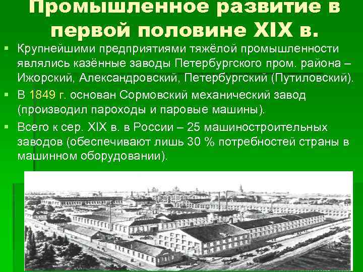 Новые отрасли промышленности второй половины 19 века появление и развитие проект