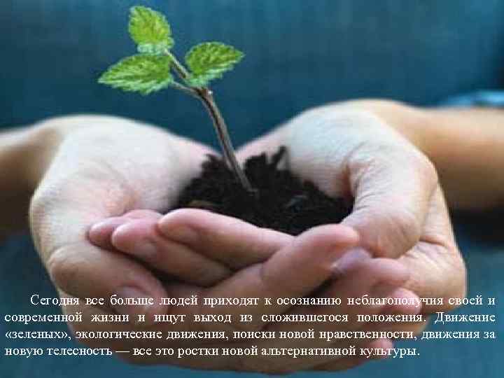 Сегодня все больше людей приходят к осознанию неблагополучия своей и современной жизни и ищут