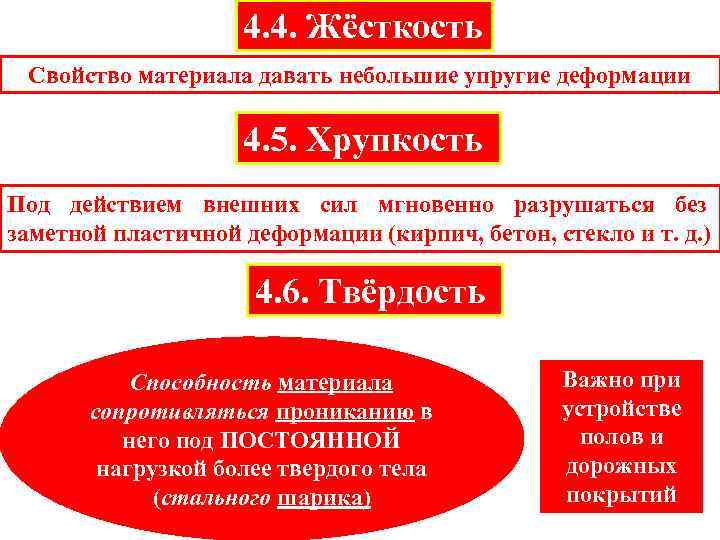     4. 4. Жёсткость Свойство материала давать небольшие упругие деформации 
