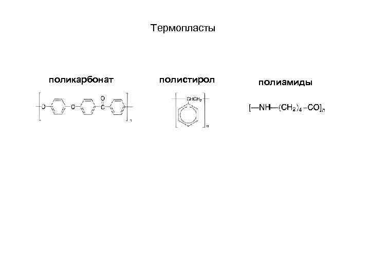 Термопласты поликарбонат полистирол полиамиды 