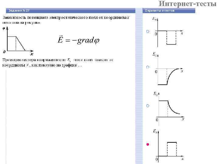 Интернет-тесты 