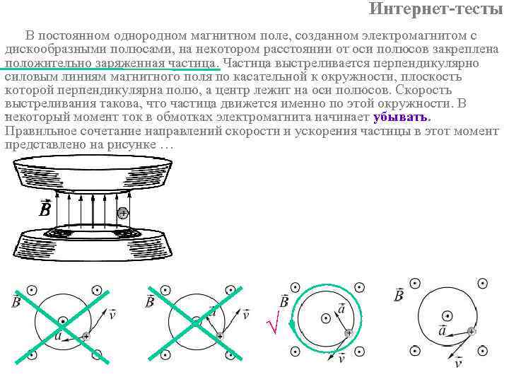 В неоднородном магнитном поле находится металлическое кольцо оно может двигаться в плоскости рисунка