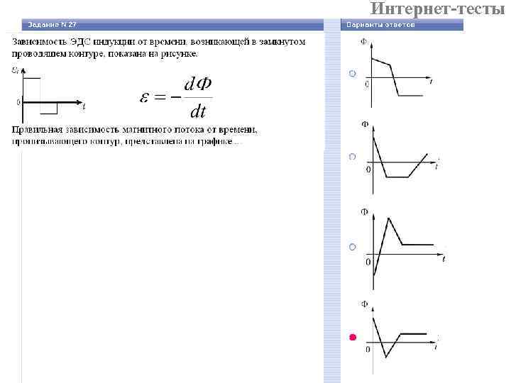 Интернет-тесты 