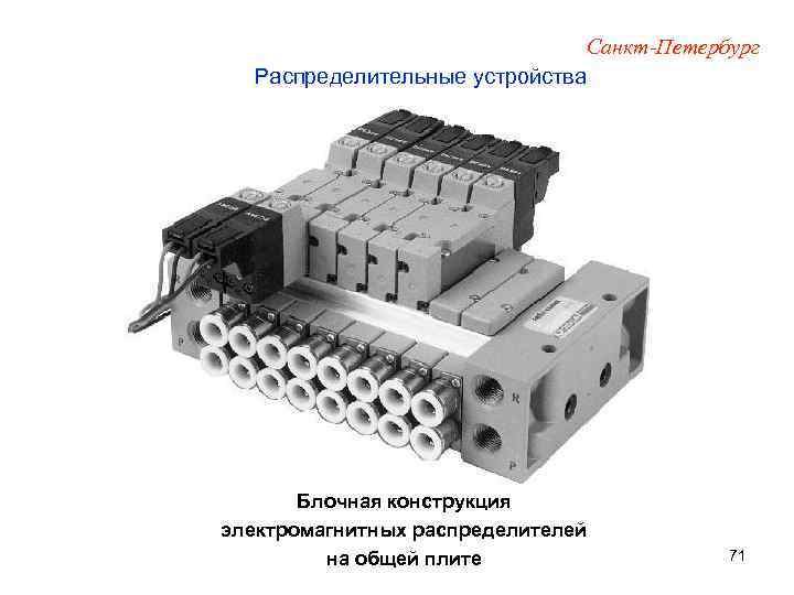 Санкт-Петербург Распределительные устройства Блочная конструкция электромагнитных распределителей на общей плите 71 
