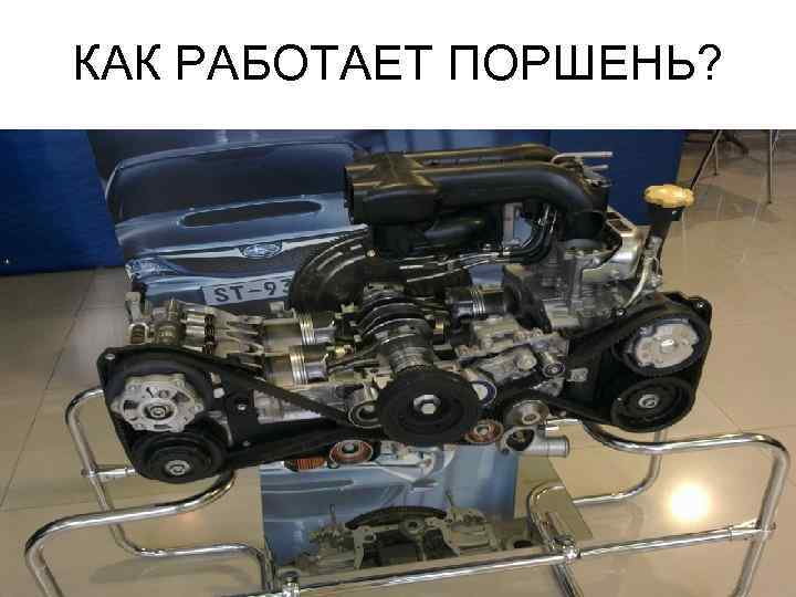 КАК РАБОТАЕТ ПОРШЕНЬ? 