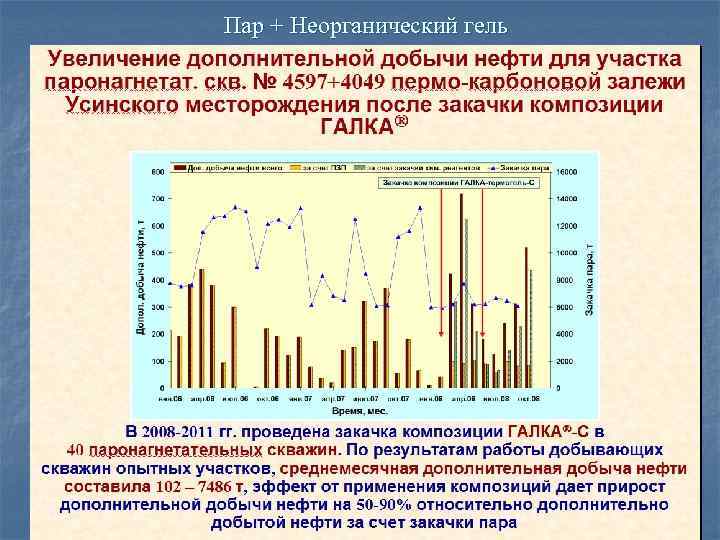 Пар + Неорганический гель 