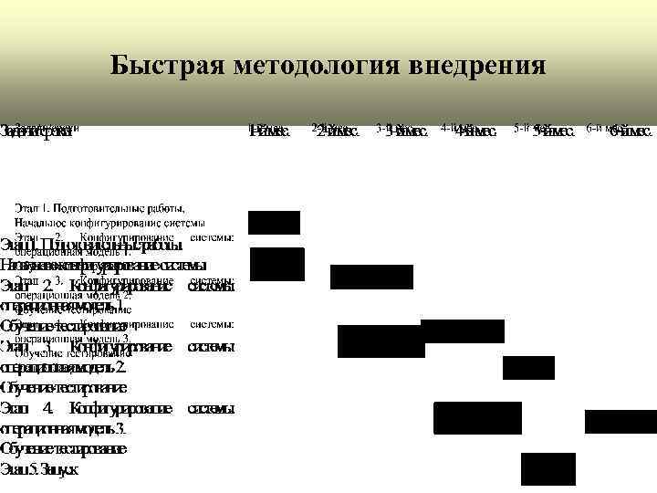 Быстрая методология внедрения 