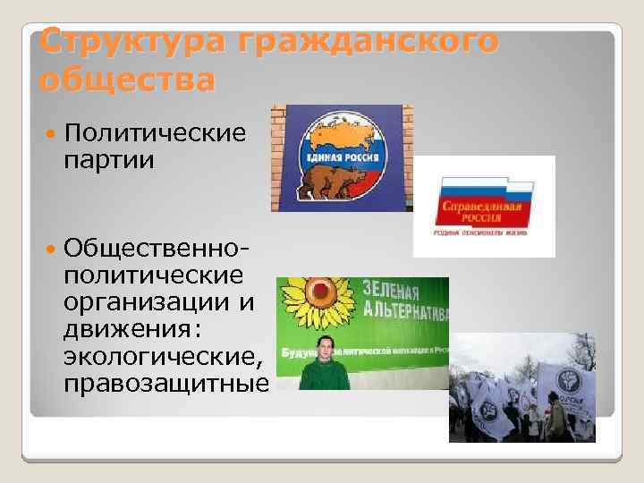 Общественные организации россии презентация