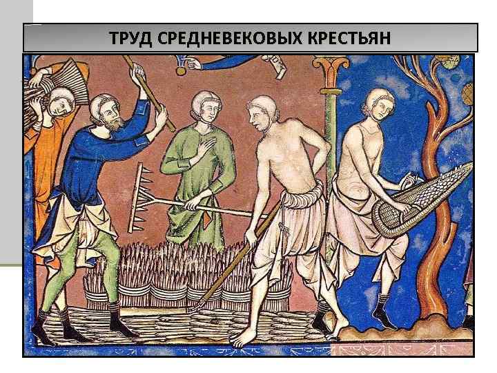 ТРУД СРЕДНЕВЕКОВЫХ КРЕСТЬЯН 