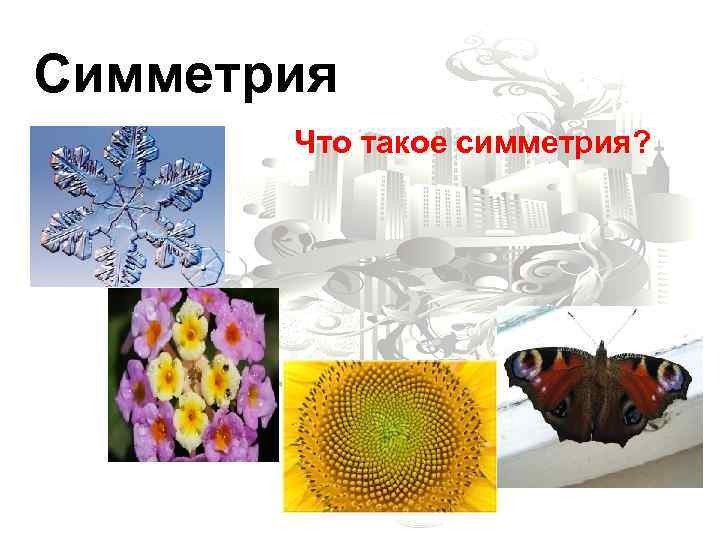 Симметрия Что такое симметрия? 