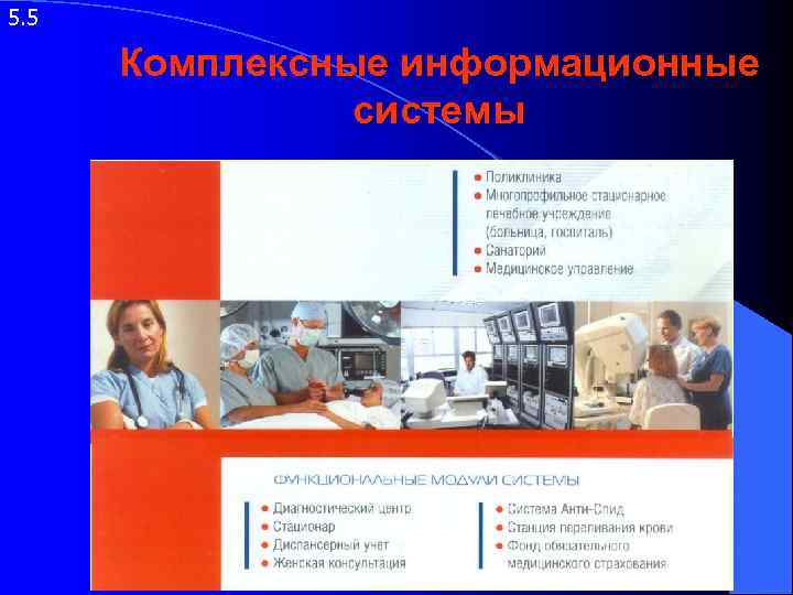 5. 5 Комплексные информационные системы 