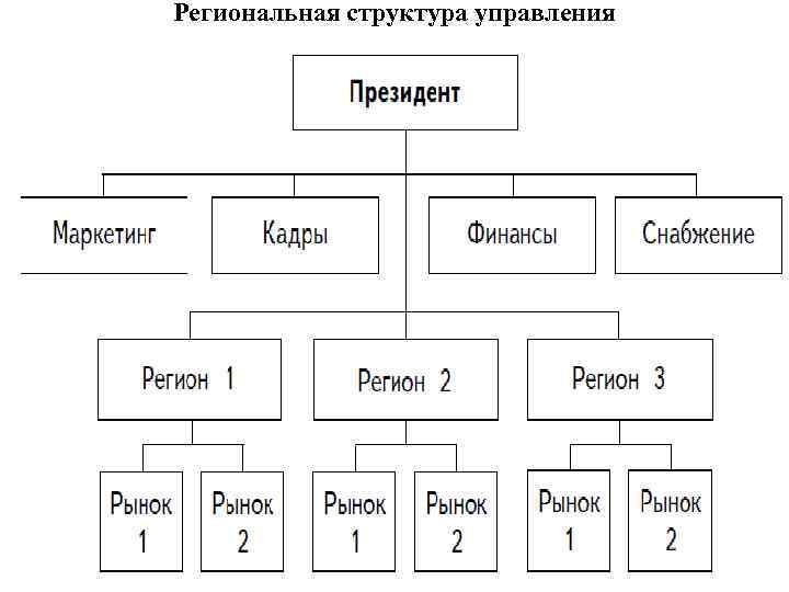 Региональная организационная структура схема