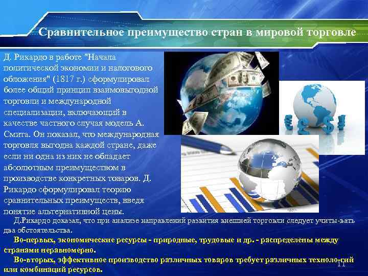 Мировая экономика и международная торговля план