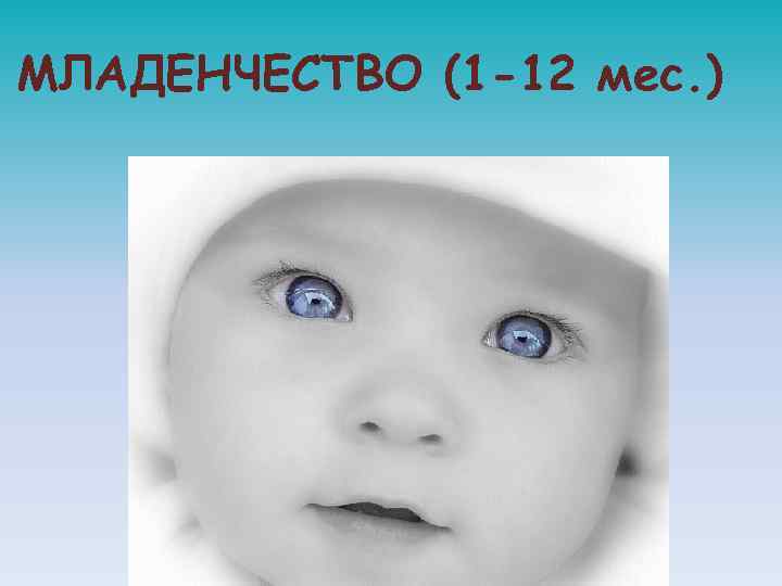 МЛАДЕНЧЕСТВО (1 -12 мес. ) 