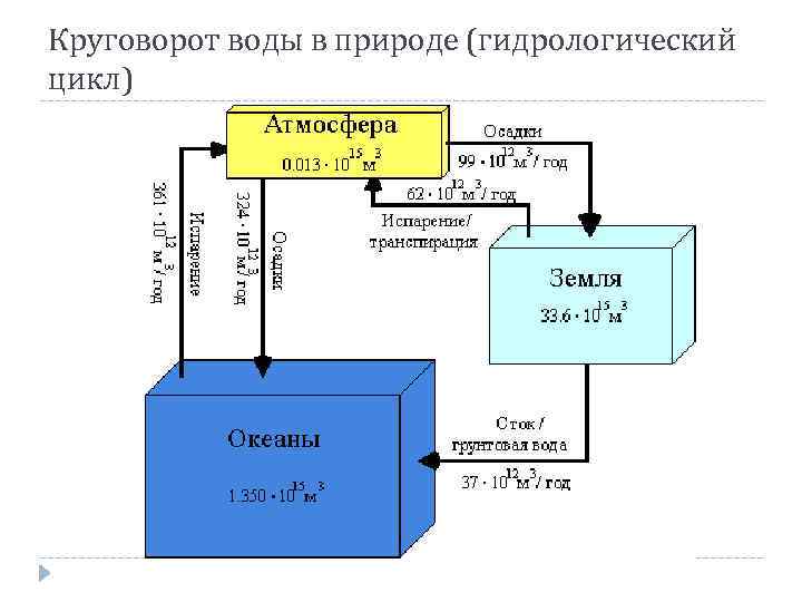 Круговорот воды в природе (гидрологический цикл) 