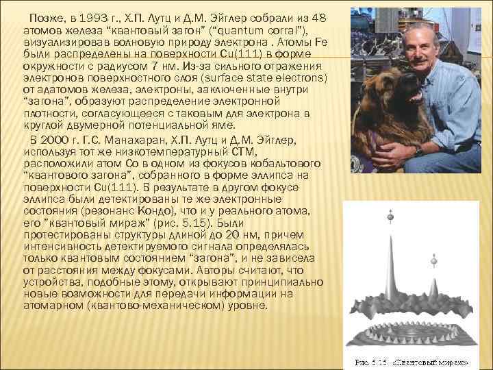 Позже, в 1993 г. , Х. П. Лутц и Д. М. Эйглер собрали из