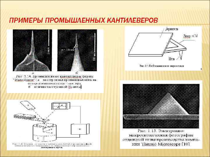 ПРИМЕРЫ ПРОМЫШЛЕННЫХ КАНТИЛЕВЕРОВ 