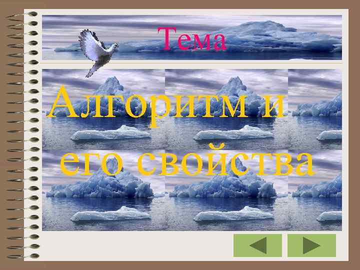 Тема Алгоритм и его свойства 