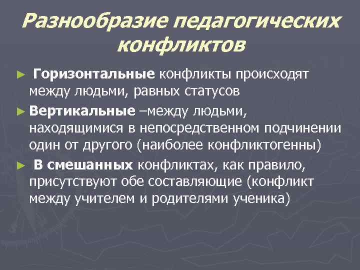 Педагогический конфликт это