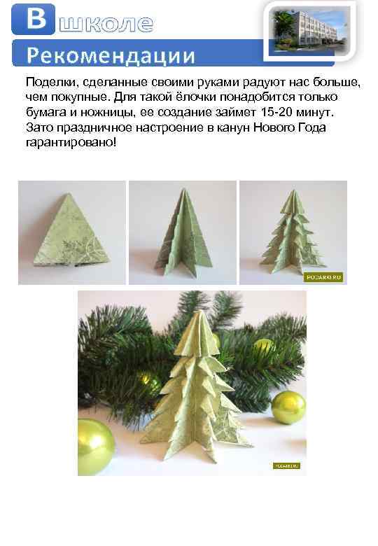 Рекомендации Поделки, сделанные своими руками радуют нас больше, чем покупные. Для такой ёлочки понадобится