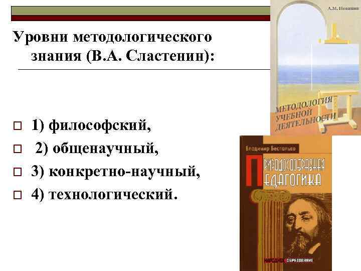 Общенаучная и философская методология сущность общие принципы презентация