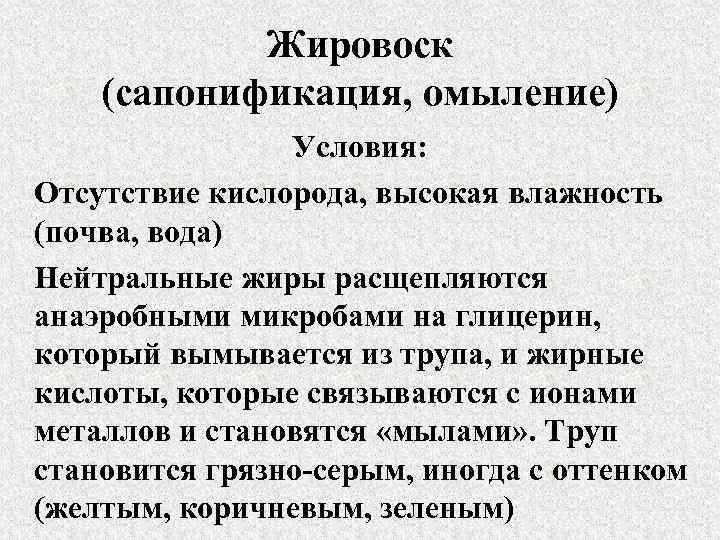 Судебно медицинская танатология презентация