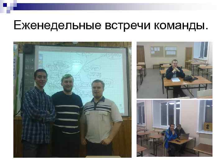 Еженедельные встречи команды. 