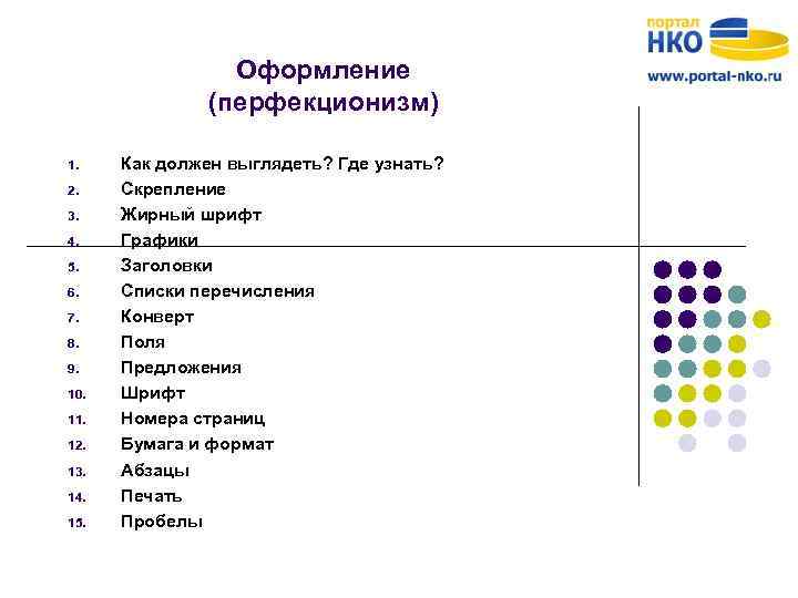 Оформление (перфекционизм) 1. 2. 3. 4. 5. 6. 7. 8. 9. 10. 11. 12.