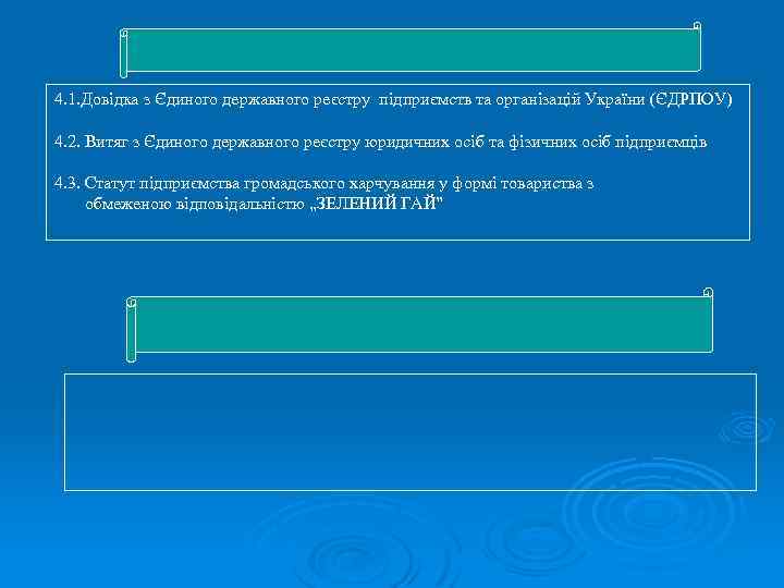 4. 1. Довідка з Єдиного державного реєстру підприємств та організацій України (ЄДРПОУ) 4. 2.