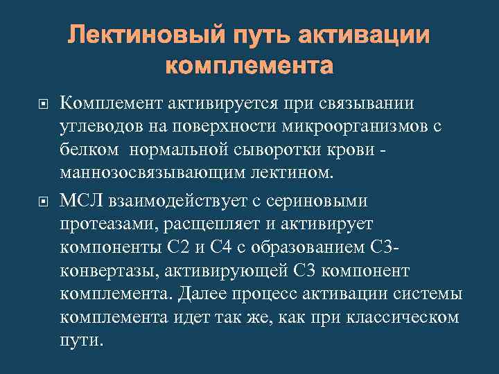 Пути активации комплемента иммунология схема